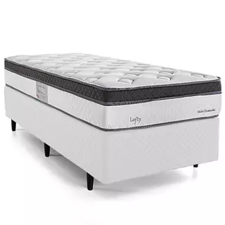 Cama Box Solteiro Herval Lofty, Molas Ensacadas, 67x88x188 cm em Oferta na Shopee