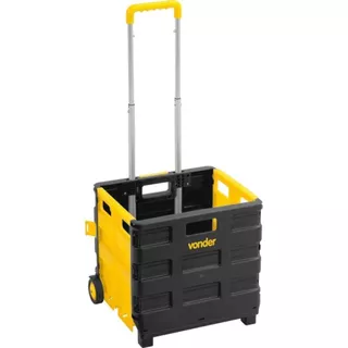 Caixa plástica desmontável multiuso com rodas - Vonder em Oferta na Shopee
