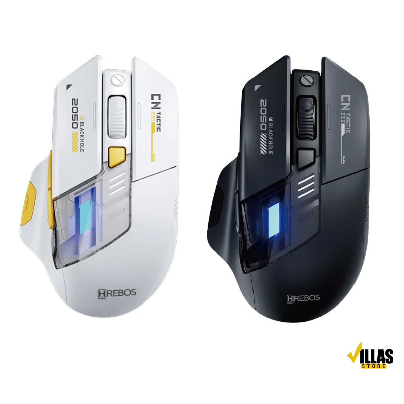 Mouse Gamer Sem Fio Hrebos GlideTrack 2400 DPI Turbo Recarregável ...