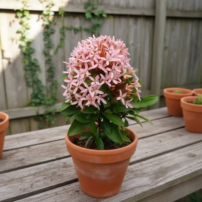 Mini Ixora Rosa-arbusto tropical de porte baixo | Shopee Brasil