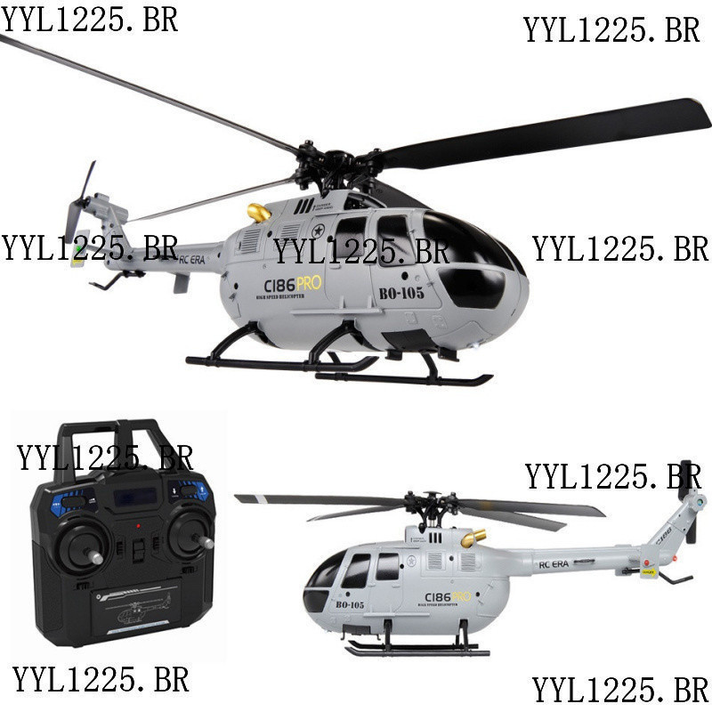 C186 Pro B105 2.4G RTF RC Helicóptero 4 Hélices 6 Eixos Giroscópio