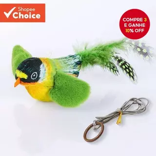 Brinquedo Interativo De Pássaros De Pelúcia Para Gatos , Som Elétrico , Mordida , Suprimentos em Oferta na Shopee