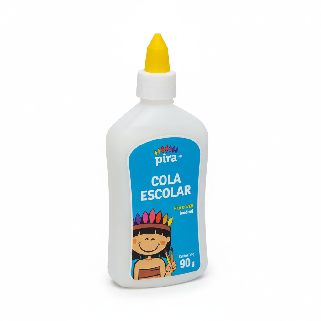 Kit 3 Colas Branca Liquida 90gr Escolar | Shopee Brasil