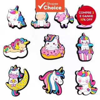 10pcs/set Cartoon Shoe Charms For croc Garden Shoes Accessories Women Kid's Party Gifts Decorações Para Mochila Adultos em Oferta na Shopee