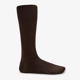 Meia Unissex Cano Alto Poliamida Marrom 37/44 em Oferta na Shopee