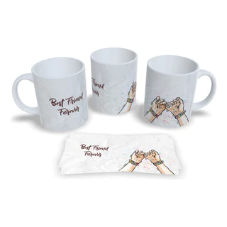 Caneca de Cerâmica BEST FRIEND FOREVER. Melhores amigas/amigos