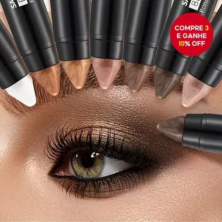 Sombra De Olhos Lisa Perolada À Prova D'água De Sete Cores em Oferta na Shopee