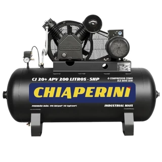 Compressor de ar 20 pés 5 HP 200L 20 APV Chiaperini trif. em Oferta na Shopee