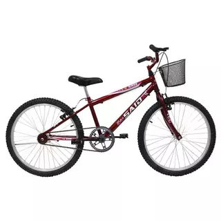 Bicicleta Aro 24 Feminina Mono Sem Marcha Com Cesta Saidx em Oferta na Shopee