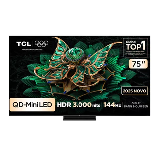 Smart TV 75 75C7K 4K QD-Mini Led 144Hz com Sistema Operacional Google TV TCL em Oferta na Shopee