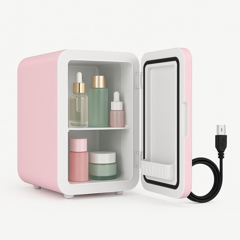 Mini Frigobar Portátil 4L Rosa Geladeira Compacta Skin Care | Shopee Brasil