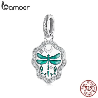 Bamoer 925 Prata Esterlina Pingente Libélula Diy Pulseira Jóias Presente Para Mulher em Oferta na Shopee
