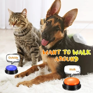 Funny Dog Toys Gravable Pet Travel Talking Starters Botões Falantes Speaking Portable Cute Supplies Comunicação