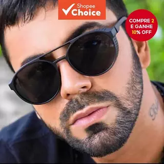 Óculos De Sol Retrô Redondos Steampunk Com Proteção UV400 Unissex Vintage em Oferta na Shopee