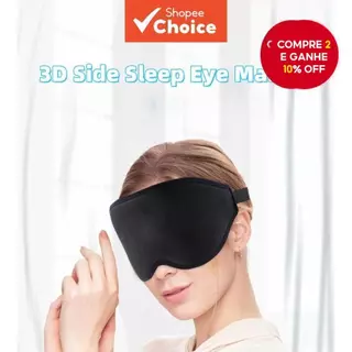 Máscara De Olho Preta Para Dormir : Design De Contorno 3D , Bloqueio De Luz , Macia E Confortável Cochilos , Viagens , C em Oferta na Shopee