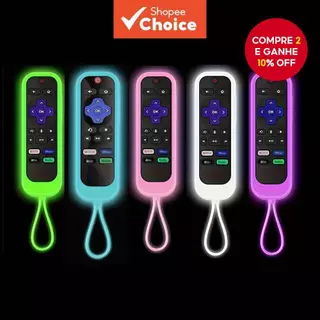 Capa Protetora de Silicone à Prova de Poêira para Controle Remoto TCL Roku Express RC280 RCAL7R em Oferta na Shopee