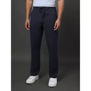 Calça Masculina Linen Calvin Klein Jeans - Marinho em Oferta na Shopee