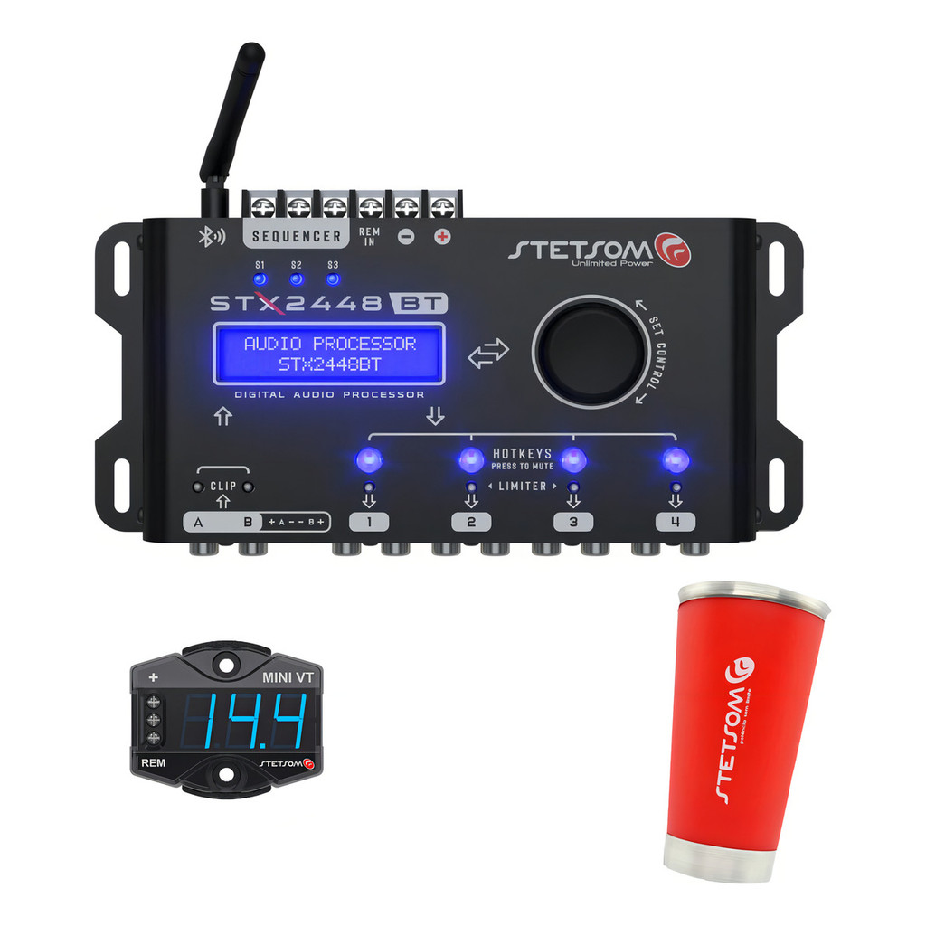 Crossover Processador Stx-2848 Stetsom Equalizador 8 Vias em