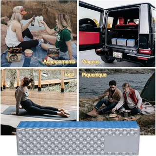 1/2 Peças Isolante Térmico Camping, Tapete de Acampamento de Espuma, Portátil, Barraca de Praia Almofada de Dormir