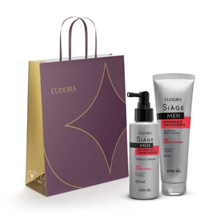 Combo Siàge Estimula o Crescimento Men Presente: Tônico Capilar 100ml + Shampoo 250ml + Sacola em Oferta na Shopee