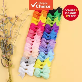 40 Pçs Bonito Multicolorido Arco Grampos De Cabelo Boutique Fita De Gorgorão Simples Duckbill Clipes Crianças Headwear em Oferta na Shopee