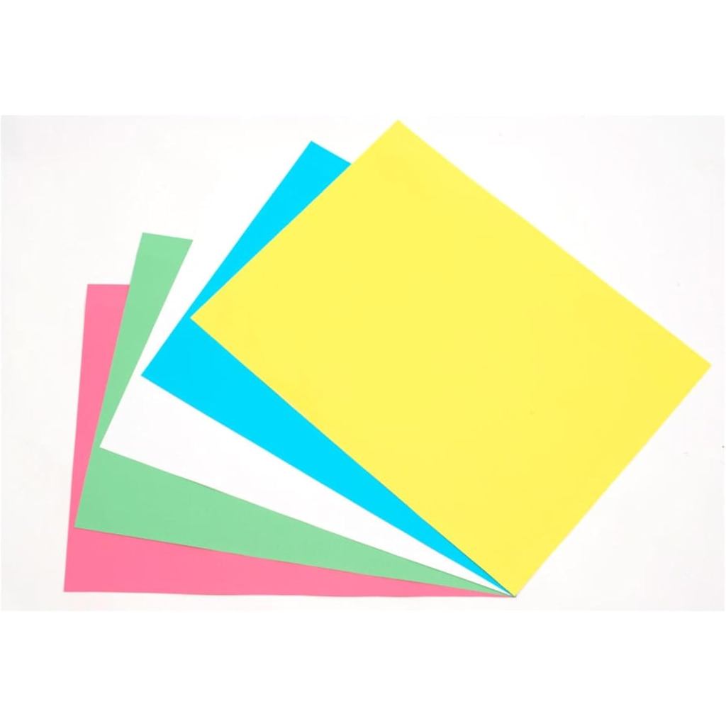 Kit com 5 Cores Sortidas Cartolina Colorida, 48 x 66 cm (Sortida ...