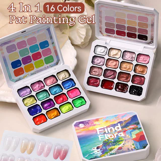 UR SUGAR 16 Cores/1 Grupo Pat Pintura Gel Para Desenho De Estampagem Gradiente E Padrão UV/LED Embeber Longo Desgaste em Oferta na Shopee