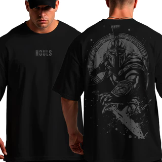 Camiseta Oversized Spartano Musculação Grande Algodão Treino Academia