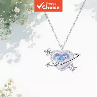 Doce Coração Prata Colar Luz Luxo Elegante Clavícula Jóias Para Mulher em Oferta na Shopee