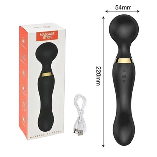 Massageador Elétrico Corporal USB Recarregável 10 Modos Vibração Impermeável Portátil Relaxamento Muscular em Oferta na Shopee