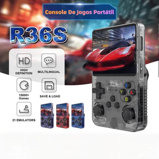 Console Portátil R36S + de 15.000 Jogos Vídeo Game 64g Linux Tela IPS 3.5 Polegadas a Pronta Entrega em Oferta na Shopee