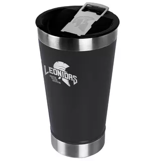 Copo Térmico Leonidas, 473ml, Quente ou Frio, Metal, Preto em Oferta na Shopee