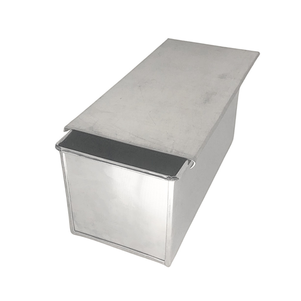 Forma para Pão Caseiro 32x15x15 Retangular Com Tampa Em Alum