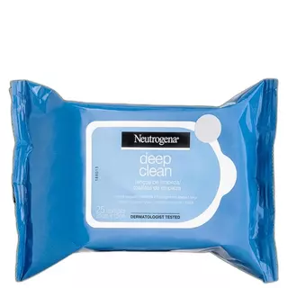 Neutrogena Deep Clean Lenço Demaquilante Facial 25 un BLZ em Oferta na Shopee
