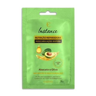 Eudora Sachê Máscara Capilar Nutrição Reparadora Instance Abacate e Oliva 30g em Oferta na Shopee