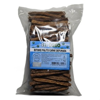 Bifinho Macio Palito - Osso e Companhia - Sabor Carne Defumada - 1 Kg em Oferta na Shopee