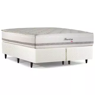 Cama Box Queen Size Herval Haarlem com Molas Ensacadas, 69x158x198 cm em Oferta na Shopee