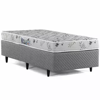 Cama Box Solteiro Herval St. Louis de Espuma D28, 53x88x188 cm em Oferta na Shopee