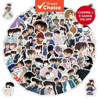 Conjunto De Adesivos De Anime Conan Edogawa De 103-Peças – Decalques De Leque Para Bagagem , Mochilas , Planejadores E C em Oferta na Shopee