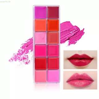 AARON Lip Gloss Palette Hidratante 12 Cores Glaze Ferramenta De Maquiagem Mulheres Cosméticos Coreanos Tint em Oferta na Shopee