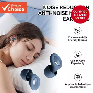Tampões De Ouvido Com Cancelamento De Ruído , Silicone Super Macio , Redução De 27 dB , Reutilizáveis Para Dormir , Trab em Oferta na Shopee