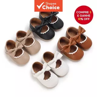 Sapatos De Sola Macia Para Menina Com Laço Fofo – Adoráveis Infantis De Princesa Meninas em Oferta na Shopee
