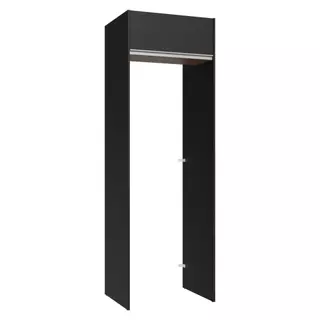 Porta-Geladeira 73 cm 1 Porta Basculante Preto/Rustic/Preto Glamy Madesa em Oferta na Shopee
