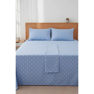 Kit 3 Pçs Lençol Casal Percal 500 Fios Linha Premium Luxo em Oferta na Shopee