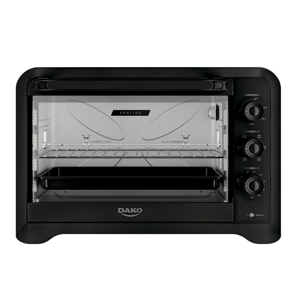 Forno de Bancada Elétrico Dako PratiKo 70 L com Grill Preto