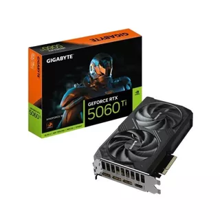 Placa de Vídeo NVIDIA GeForce GIGABYTE RTX5060TI 8GB Windforce 2X GDDR7 128 Bits - HDMI/3X DP- GV-N506TWF2-8GD