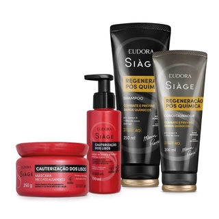Combo Siàge Cauterização dos Lisos Pós Química (4 itens) em Oferta na Shopee
