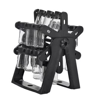 Porta Tempero Condimento 18 Em 1 Giratório Cor Preto em Oferta na Shopee