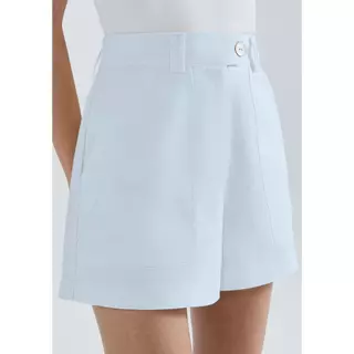 Shorts Feminino Cintura Alta Em Alfaiataria em Oferta na Shopee