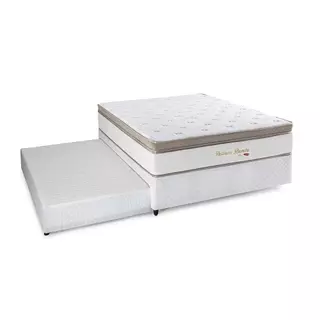 Bicama Casal com Cama Auxiliar Herval Pallace Bambu, Molas Ensacadas, 64x138x188 cm em Oferta na Shopee